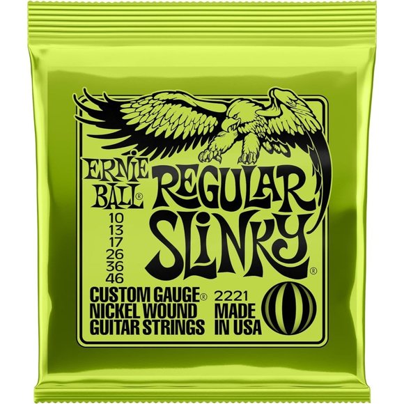 Ernie Ball Regular Slinky Electric Guitar Strings Nickel Wound 10-46 Gauge - Picture 1 of 2